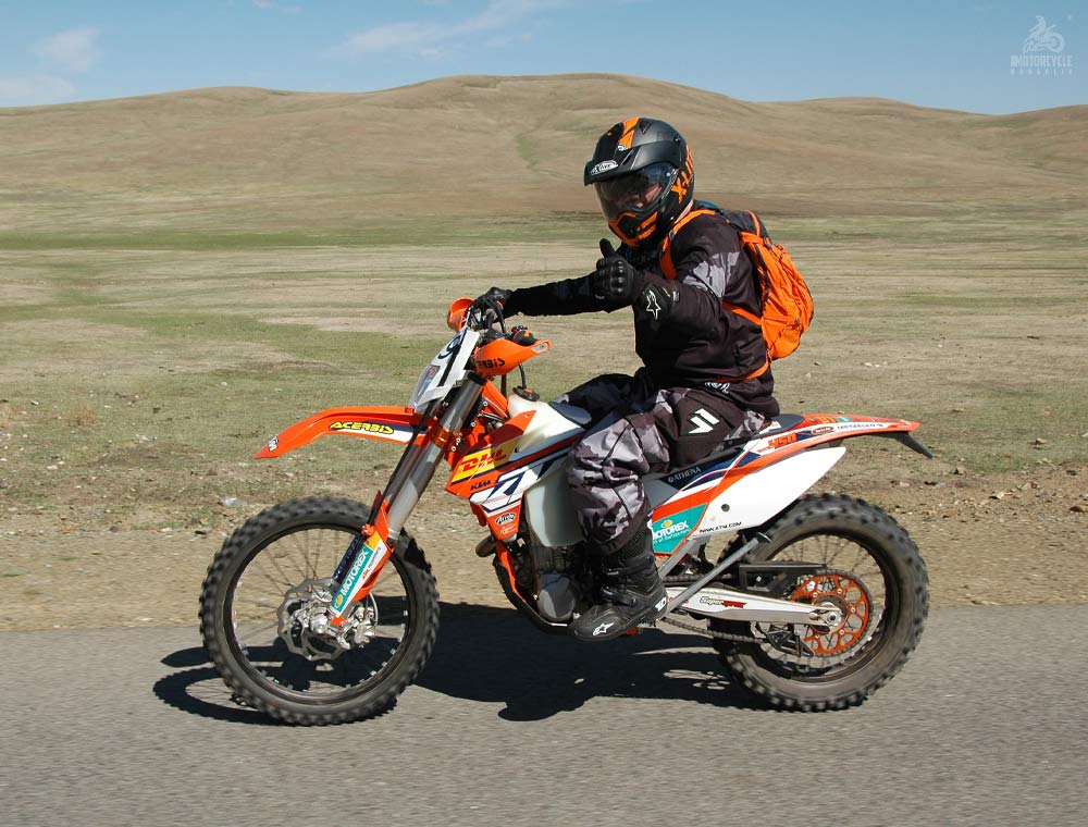Off-Road Motorbike in Mongolia